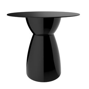 Mesa Lateral Apoio Rad Im In Area Externa Interna Polipropileno Preto 55cm -A- Tampo 60 cm -L-